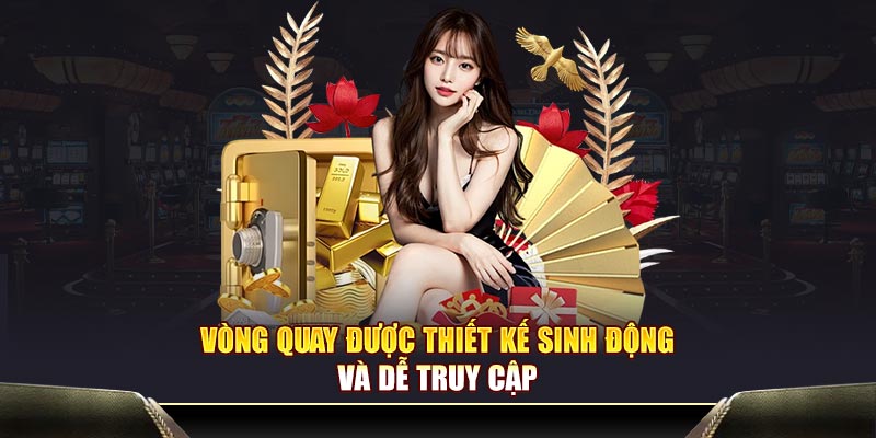 Vòng quay được thiết kế sinh động và dễ truy cập